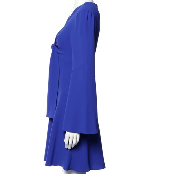 Diane Von Furstenberg (DVF) blue long sleeve dress. nwt - Picture 2 of 7